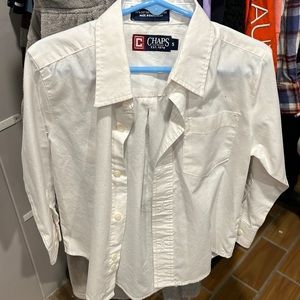 Chaps White Long Sleeve Dress Shirt